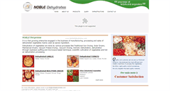 Desktop Screenshot of nobledehydrates.com